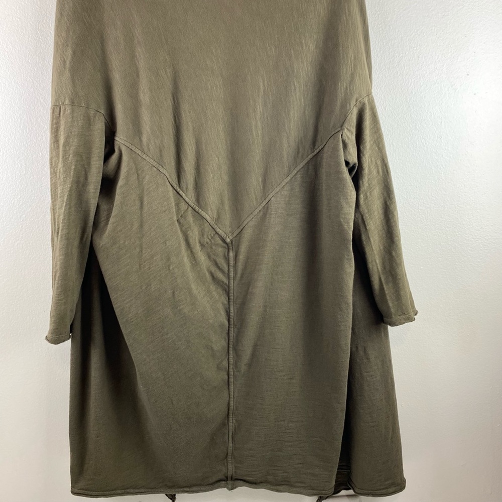 Sloane Rouge Olive Green Open Cardigan Duster S - Picture 10 of 10